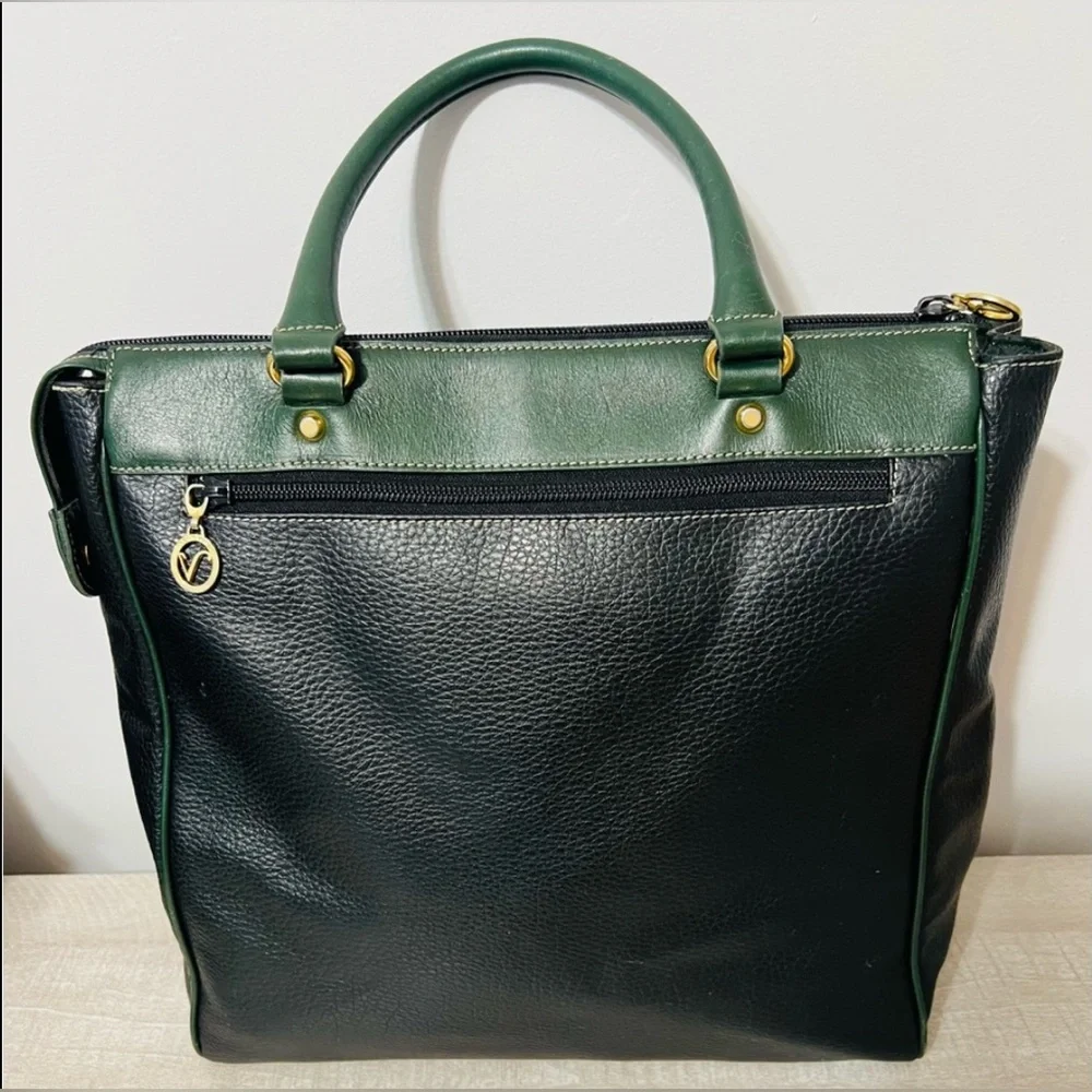 Vintage Rudolph Valentino Black Leather Bag - Picture 4 of 12